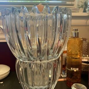 Mikasa Clear Glass Vase